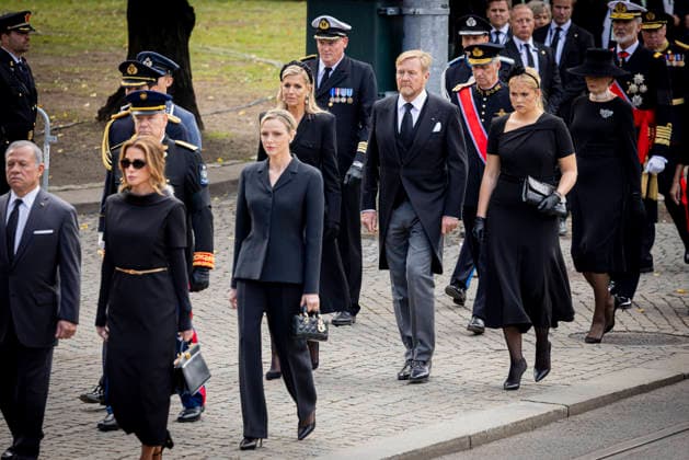 09-09-2026 Funeral of King Harald of Norway during a royal procession from the Royal Palace Chapel to the Cathedral in Oslo. King Willem-Alexander and Queen Maxima and Princess Amalia Prince Albert and Princess Charlene King Abdullah II and Queen Rania Â  Copyright: xPPEx