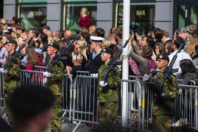 King Harald s funeral, Oslo, Norway Oslo, Norway. September 9th, 2026. The funeral procession at King Harald s funeral is well protected by police and military in Oslo. Norway, Oslo  Copyright: xGonzalesxPhoto TordxLitleskarex