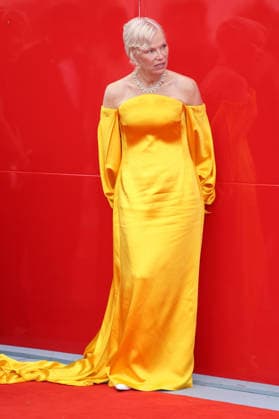 Pamela Anderson bei der Premiere des Kinofilms Place to Be auf der Biennale di Venezia 2023 83. Internationale Filmfestspiele von Venedig im Sala Giardino. Venedig, 09.09.2026