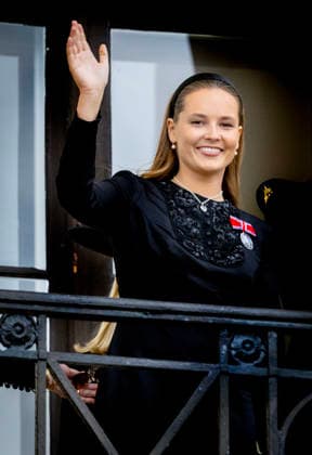 09-09-2026 Norway Princess Ingrid Alexandra after the funeral of King Harald on the balcony at the Royal palace in Oslo. Â  Copyright: xPPEx