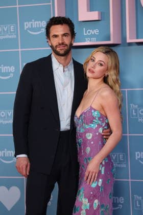 . 09 09 2026. London, United Kingdom. Tom Bateman and Lili Reinhart arriving at The Love Hypothesis premiere in London.  xStephenxLockx xi-Imagesx IIM-26993-0012