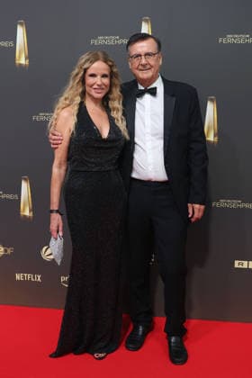 Katja Burkard und Hans Mahr bei der Verleihung vom Deutschen Fernsehpreis am 9.09.2026 in Koeln Katja Burkard and Hans Mahr arrive for the annual German Television Awards (Deutscher Fernsehpreis) at Confex-Center on September 09, 2026 in Cologne, Germany Deutscher Fernsehpreis Verleihung 2026 in Koeln