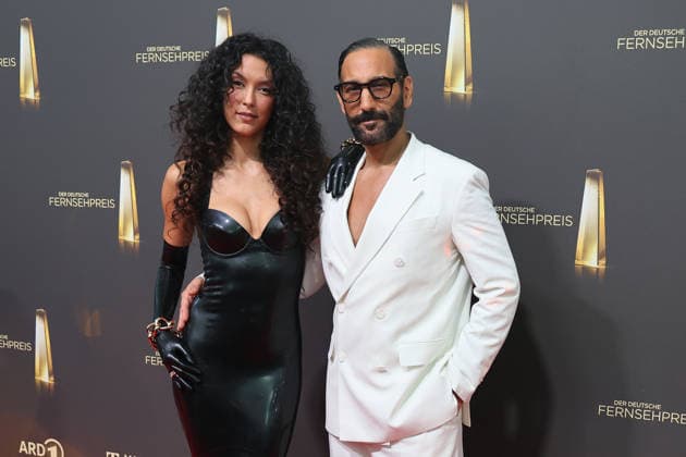 Rebecca Mir und Massimo Sinato bei der Verleihung vom Deutschen Fernsehpreis am 9.09.2026 in Koeln Rebecca Mir and Massimo Sinato arrive for the annual German Television Awards (Deutscher Fernsehpreis) at Confex-Center on September 09, 2026 in Cologne, Germany Deutscher Fernsehpreis Verleihung 2026 in Koeln