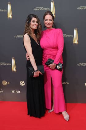 Linda Zervakis und Natalia Woerner bei der Verleihung vom Deutschen Fernsehpreis am 9.09.2026 in Koeln Linda Zervakis and Natalia Woerner arrive for the annual German Television Awards (Deutscher Fernsehpreis) at Confex-Center on September 09, 2026 in Cologne, Germany Deutscher Fernsehpreis Verleihung 2026 in Koeln