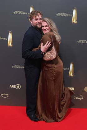 Knud Riepen and Gisa Flake arrive for the annual German Television Awards (Deutscher Fernsehpreis) at Confex-Center on September 09, 2026 in Cologne, Germany annual German Television Awards (Deutscher Fernsehpreis) in Cologne, Germany