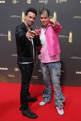 Ehrlich Brothers arrive for the annual German Television Awards (Deutscher Fernsehpreis) at Confex-Center on September 09, 2026 in Cologne, Germany annual German Television Awards (Deutscher Fernsehpreis) in Cologne, Germany