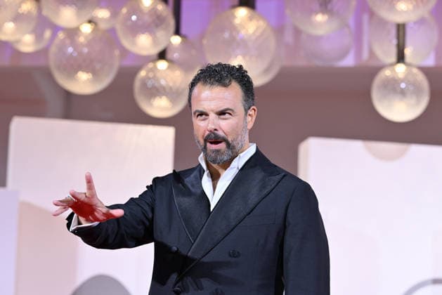 September 9, 2026, Venice, Rome, Italy: Director Edoardo De Angelis on the red carpet for The Fire That You Carry Inside, the 83rd Venice Film Festival. Venice, September 9, 2026 Venice Italy  - ZUMAa289 20260909_zia_a289_537 Copyright: xMariaxLauraxAntonellix xAgfx