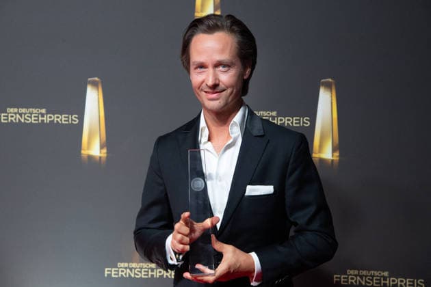 Entertainment Bilder des Tages #2 Preistraeger Tom SCHILLING, Bester Schauspieler, Verleihung des Deutschen Fernsehpreises, Der Deutsche Fernsehpreis 2026, Deutscher Fernsehpreis 2026 im Confex Koeln, am 09.09.2025.