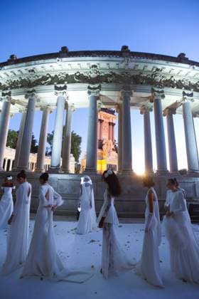 September 9, 2026: September 9, 2026 (Madrid) Parade on the occasion of the World Fashion Week in Madrid by the designer Silvia Fernandez in the vicinity of the Monument of Alfonso XII in the heart of the Retiro Garden of the capital of Spain. - ZUMAc161 20260909_zap_c161_023 Copyright: xLorenzoxCarnerox