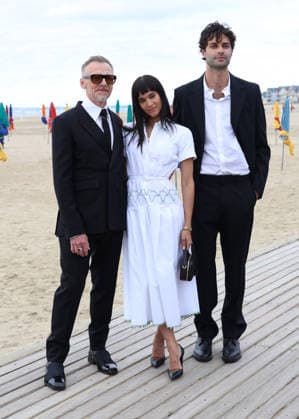 Simon Pegg, Sofia Boutella, Liam Hellmann at the photocall for the film *Only What We Carry* during the 52nd edition of the Deauville American Film Festival on September 9, 2026 Denis Guignebourg Bestimage Photocall for the film *Only What We Carry* at the 52nd edition of the Deauville American Film Festival on September 9, 2026, Deauville, France  Copyright: xDenisxGuignebourgx xBestimagexDenisxGuignebourgx xBestimagex