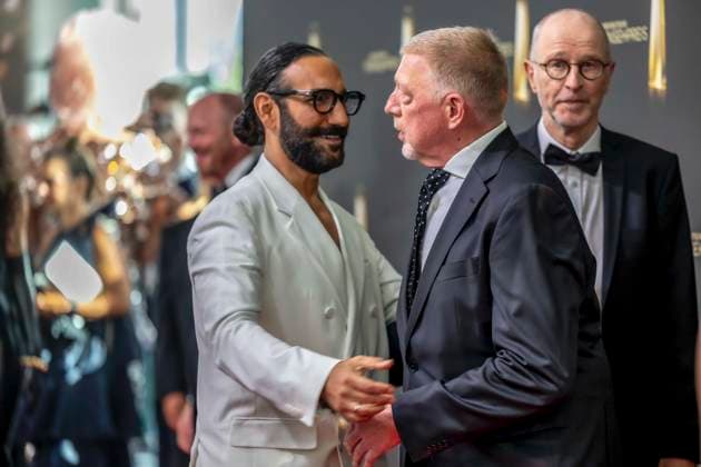 ABB FERNSEHPREIS- Massimo Sinato, Boris Becker zu Gast auf dem roten Teppich bei der Gala zr verleihung des Der Deutsche Fernsehpreis 2026 iim Confex Center am 09.09.2026 in Koeln NRW Deutschland