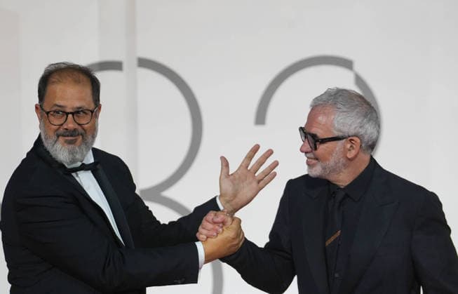 September 9, 2026, Venise, Bretagne, italie: VENICE, ITALY - SEPTEMBER 09: Andrea Romeo and Stephane Brize attends the Un Bon Petit Soldat Screening during the 83rd Venice International Film Festival at Sala Grande on September 09, 2026 in Venice, Italy. Photo: . Venise italie - ZUMAl193 20260909_zsp_l193_094 Copyright: xLaurentxLairysx Venise italie - ZUMA1082 1082734693st Copyright: xIMAGO LaurentxLairysx