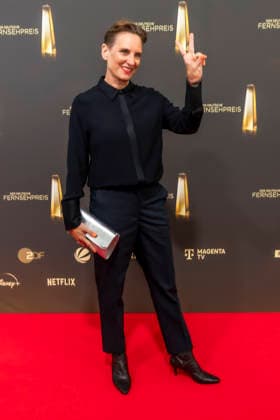 ABB FERNSEHPREIS- Okka Gundel Sport Moderatorin zu Gast auf dem roten Teppich bei der Gala zr verleihung des Der Deutsche Fernsehpreis 2026 im Confex Center am 09.09.2026 in Koeln NRW Deutschland