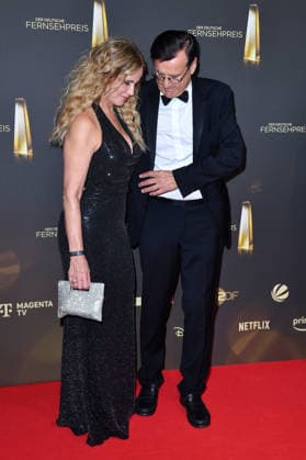 Katja Burkard und Hans Mahr bei der Verleihung des Deutschen Fernsehpreis im Confex Center in Köln am 09.09.2026