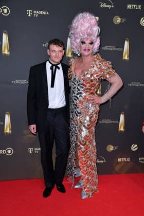 Johannes Hegemann und Olivia Jones bei der Verleihung des Deutschen Fernsehpreis im Confex Center in Köln am 09.09.2026