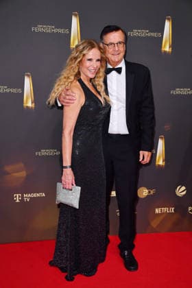 Katja Burkard und Hans Mahr bei der Verleihung des Deutschen Fernsehpreis im Confex Center in Köln am 09.09.2026