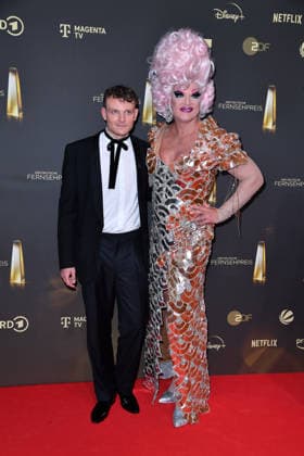 Johannes Hegemann und Olivia Jones bei der Verleihung des Deutschen Fernsehpreis im Confex Center in Köln am 09.09.2026
