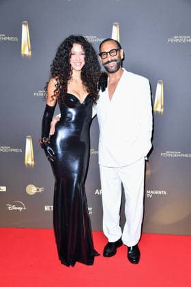 Rebecca Mir und Massimo Sinato bei der Verleihung des Deutschen Fernsehpreis im Confex Center in Köln am 09.09.2026