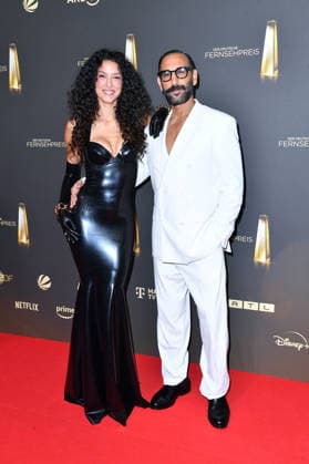 Rebecca Mir und Massimo Sinato bei der Verleihung des Deutschen Fernsehpreis im Confex Center in Köln am 09.09.2026