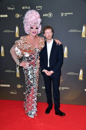 Olivia Jones und Louis Klamroth bei der Verleihung des Deutschen Fernsehpreis im Confex Center in Köln am 09.09.2026