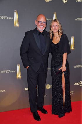 Frank Rosin mit Tochter Marlene Rosin bei der Verleihung des Deutschen Fernsehpreis im Confex Center in Köln am 09.09.2026