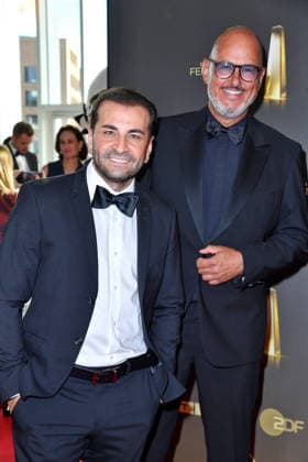 Ali Haydar Güngörmüs und Frank Rosin bei der Verleihung des Deutschen Fernsehpreis im Confex Center in Köln am 09.09.2026