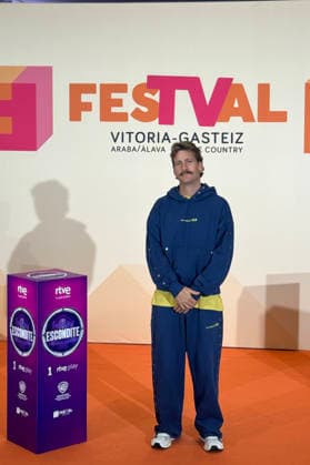 Presentation of *El escondite* at FestVal Grison poses during the presentation of *El escondite* at FestVal on September 10, 2026, in Vitoria, Spain VITORIA FESTIVAL TELEVISION FESTVAL SEPTEMBER 10, 2026 Europa Press 09 10 2026 Vitoria, Vitoria, Spain  Copyright: xEuropaxPressx 7762098
