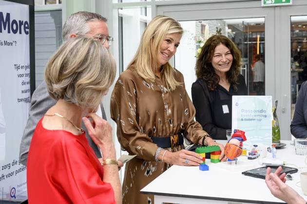 Nieuwegein, The Netherlands, 2026-09-10 11:25:44 NIEUWEGEIN, 10-09-2026, Green Village Queen Maxima attends a symposium of the national Care Evaluation and Appropriate Use (ZE&GG) program in Nieuwegein. Less is More is a movement that contributes to appropriate care in the Netherlands. PHOTO: NLBeeld Patrick van Emst Credit: NL Beeld Patrick van Emst  Copyright: xx x