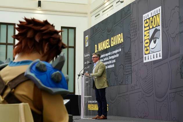 Official presentation of the second edition of San Diego Comic Con Málaga. Photo of the Second Vice President and Minister of Tourism, Justice, Deregulation, and Local Administration, Manuel Gavira, at the official presentation of the second edition of San Diego Comic Con Málaga September 10, 2026, in Málaga, Andalusia, Spain The event was also attended the Minister of Artificial Intelligence, Digital Development, and Public Administration, José Antonio Nieto; the mayor of Málaga, Francisco de la Torre; and the CEO of San Diego Comic Con Málaga, Fernando Piquer. September 10, 2026, in Málaga, Málaga, Spain Copyright: xÃlexxZeax 7762810