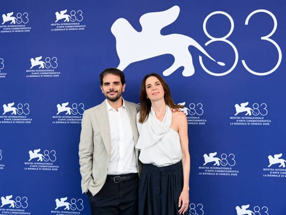 IPA88350401 - Venice, 83rd Venice International Film Festival 2026 - Day 9. Photocall for the TV series Peccato. Pictured: Valerio Vestoso, Emanuela Fanelli  Copyright: xAlbertoxTerenghix xPoolxPhotoxEventsx08x IPA88350401