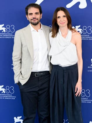 IPA88350406 - Venice, 83rd Venice International Film Festival 2026 - Day 9. Photocall for the TV series Peccato. Pictured: Valerio Vestoso, Emanuela Fanelli  Copyright: xAlbertoxTerenghix xPoolxPhotoxEventsx08x IPA88350406