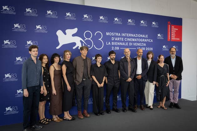 September 10, 2026, Venice, Italy: Jonathan Glazer, Rachel Szor, Yuval Abraham, James Wilson at the 83rd Venice FILM festival Venice Italy - ZUMAf197 20260910_zep_f197_026 Copyright: xLucaxFazzolarix