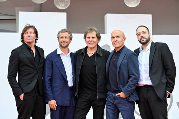 September 10, 2026, Venice, Rome, Italy: Roberto Beragnoli, Lorenzo Mieli, Renzo Rosso, Marco Pianigiani, and Francesco Carrozzini during the red carpet for the film Be Brave, at the 83rd Venice Film Festival. Venice, September 10, 2026 Venice Italy  - ZUMAa289 20260910_zia_a289_069 Copyright: xMlax xAgfx