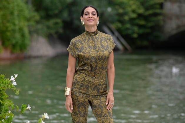 Arrives at Lido dock in Italy - 10 Sep 2026 Donatella Finocchiaro seen at the Hotel Excelsior pier in Lido for 83 Venice Film festival. Venice Lido Italy Copyright: xMarioxCartellix xSOPAxImagesx _DSC3051