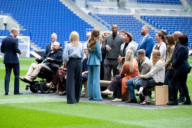 The Prince and Princess of Wales attend the launch of On Your Side: A Suicide Prevention Toolkit for People in Sport The Prince and Princess of Wales attend the launch of On Your Side: A Suicide Prevention Toolkit for People in Sport on World Suicide Prevention Day, at Hill Dickinson Stadium, Liverpool, UK, on the 10th September 2026. Picture by Shirlaine Forrest WPA-Pool Liverpool Hill Dickinson Stadium Merseyside UK  WHA-0831