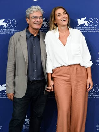 IPA88358157 - Venice, 83rd Venice International Film Festival 2026 - Day 9 - SCHERZETTO photocall. Pictured: Mario Martone, Ippolita Di Majo  Copyright: xAlbertoxTerenghi PoolxPhotoxEvenx xPoolxPhotoxEventsx08x IPA88358157