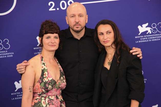 83rd Venice International Film Festival in Venice, Italy - 10 Sep 2026. Agnieszka Skalska, Director Grzegorz D?bowski and Monika Sabina Kwiatkowska attend the photocall of the film Cudze Rzeczy (What Belongs to Others) during the 83rd Venice International Film Festival. Venice Italy Copyright: xMarcoxBaradax xSOPAxImagesx MBA_1772