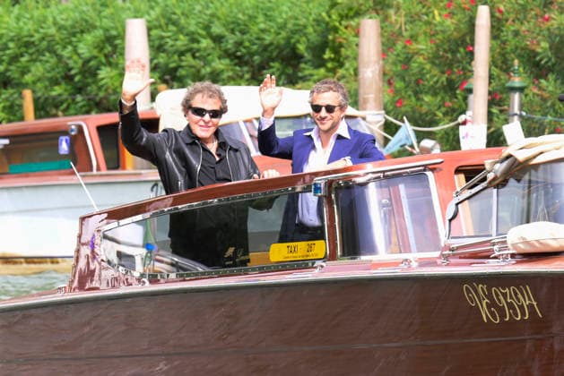 Renzo Rosso und Francesco Carrozzini bei der Ankunft am Pier des Hotels Excelsior auf der Biennale di Venezia 2026 83. Internationale Filmfestspiele von Venedig. Venedig, 10.09.2026