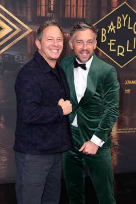 Trystan Puetter und Volker Bruch bei der Babylon Berlin finalen 5.. Staffel Serien Premiere am 10.09.2026 im Zoo Palast in Berlin Trystan Puetter and Volker Bruch attend the premiere of the fifth and final season of the series Babylon Berlin on September 10, 2026 at Zoo Palast in Berlin, Germany Babylon Berlin finale Staffel Serienpremiere in Berlin