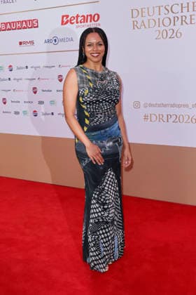 Aminata Belli bei der Verleihung Deutscher Radiopreis am 10.09.2026 im Musical Theater an der Elbe in Hamburg Aminata Belli arrives for the annual German Radio Awards (Deutscher Radiopreis) ceremony on September 10, 2026 at the Musical Theater an der Elbe in Hamburg, Germany Deutscher Radiopreis Verleihung in Hamburg