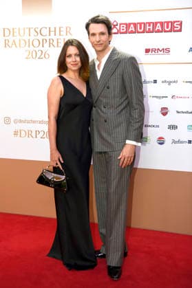 Alice Dwyer und Sabin Tambrea bei der Verleihung des 17. Deutschen Radiopreises 2026 im Stage Theater an der Elbe. Hamburg, 10.09.2026