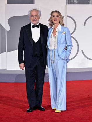 IPA88369843 - Venice, 83rd Venice International Film Festival 2026 - Night 9. Red Carpet for the film *Scherzetto* - Pictured: Toni Servillo, Manuele Lamanna  Copyright: xSimonexComix xPoolxPhotoxEventsx08x IPA88369843