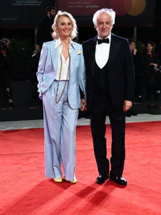 IPA88370152 - Venice, 83rd Venice International Film Festival 2026 - Night 9. Red carpet event for the film Scherzetto. Pictured: Toni Servillo, Manuela Lamanna  Copyright: xAlbertoxTerenghix xPoolxPhotoxEventsx08x IPA88370152