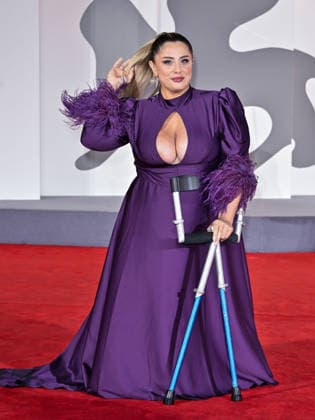 IPA88370408 - Venice, 83rd Venice International Film Festival 2026 - Night 9. Red Carpet for the film *Scherzetto* - Pictured: Benedetta De Luca,  Copyright: xSimonexComix xPoolxPhotoxEventsx08x IPA88370408