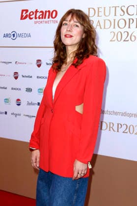 Antje Schomaker bei der Verleihung des 17. Deutschen Radiopreises 2026 im Stage Theater an der Elbe. Hamburg, 10.09.2026