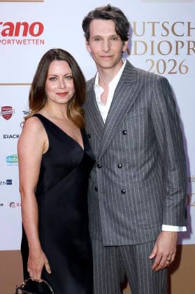 Alice Dwyer mit Ehemann Sabin Tambrea bei der Verleihung des 17. Deutschen Radiopreises 2026 im Stage Theater an der Elbe. Hamburg, 10.09.2026