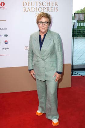 Katharina Franck von den Rainbirds bei der Verleihung des 17. Deutschen Radiopreises 2026 im Stage Theater an der Elbe. Hamburg, 10.09.2026