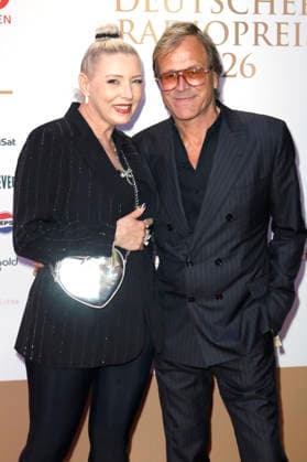 Sabrina Winter alias Stereoblond und Steve Norman von Spandau Ballet bei der Verleihung des 17. Deutschen Radiopreises 2026 im Stage Theater an der Elbe. Hamburg, 10.09.2026