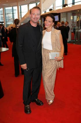 Sasha mit Ehefrau Julia Röntgen bei der Verleihung des 17. Deutschen Radiopreises 2026 im Stage Theater an der Elbe. Hamburg, 10.09.2026