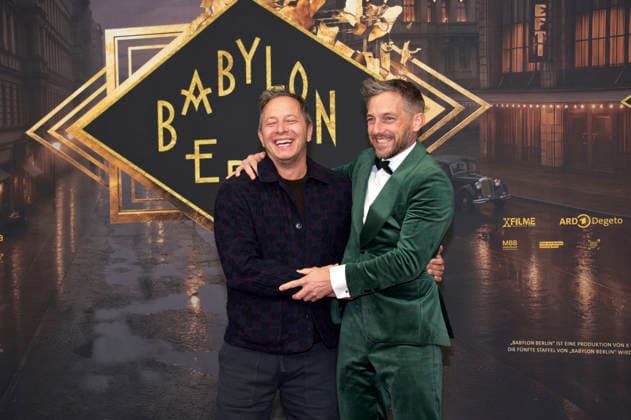 Trystan Pütter und Volker Bruch bei der Weltpremiere der 5. und finalen Staffel der TV-Serie Babylon Berlin im Zoo Palast. Berlin, 10.09.2026